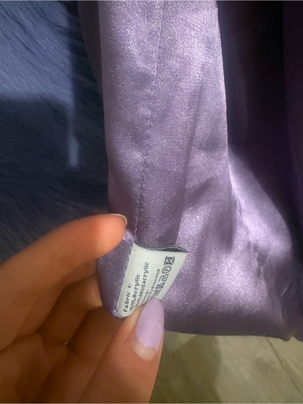 Jayley Collection Lavender Faux Fur Coat - Picture 4 of 5
